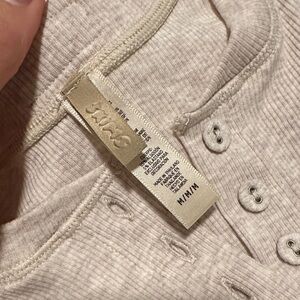 SKIMS Oatmeal Button-Up Longsleeve